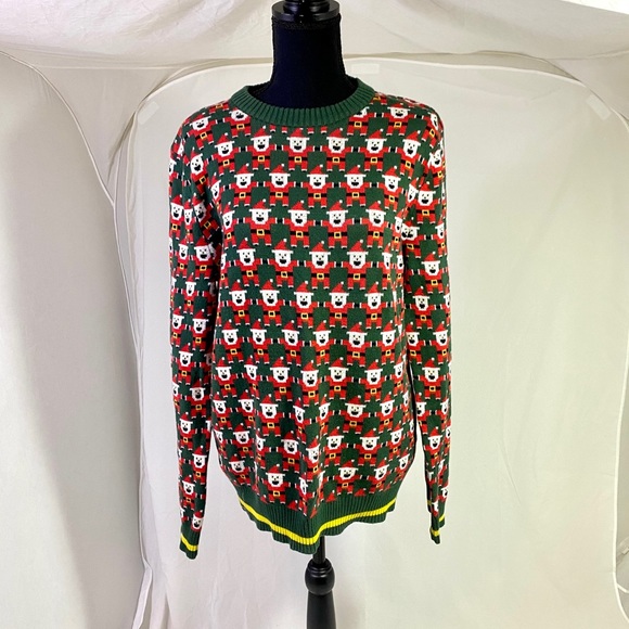 Christmas Santa Computer Bit Ugly Sweater - Picture 4 of 6